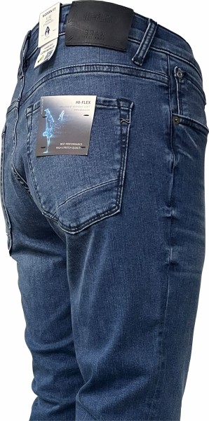 BRAX Jeans CHUCK Hi-Flex blau + Ledergürtel GRATIS