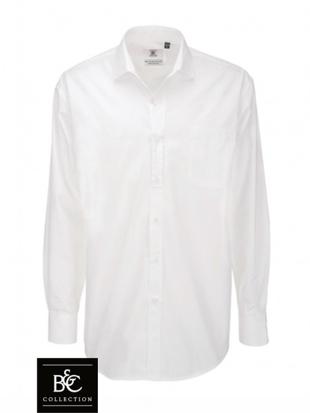weißes Hemd Regular geschnitten