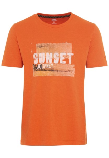 camel-active_T-Shirt_orange_ Frontprint