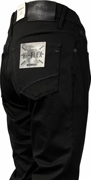 BRAX Jeans CHUCK Hi-Flex schwarz + Ledergürtel GRATIS